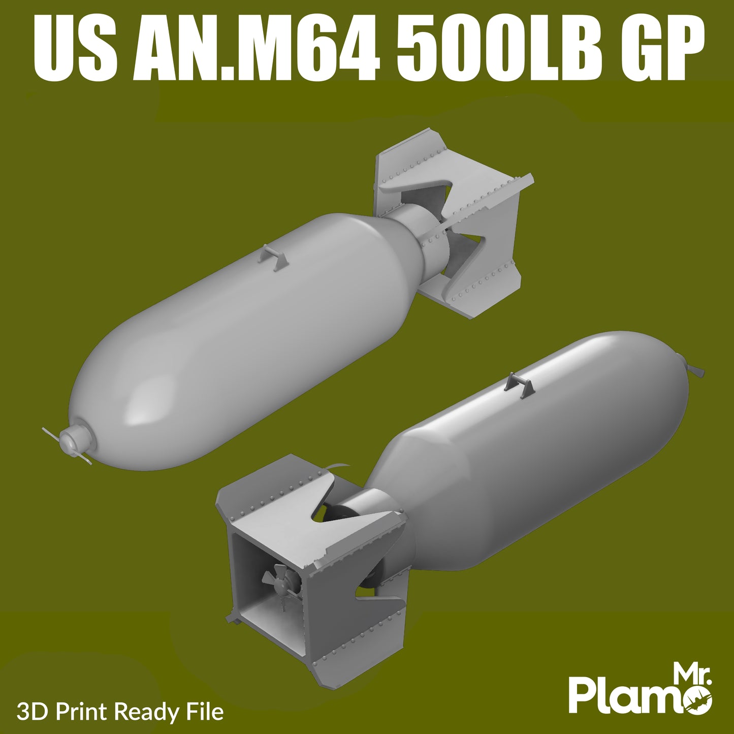 US AN.M-64 500lbs Bomb (DIGITAL FILE)