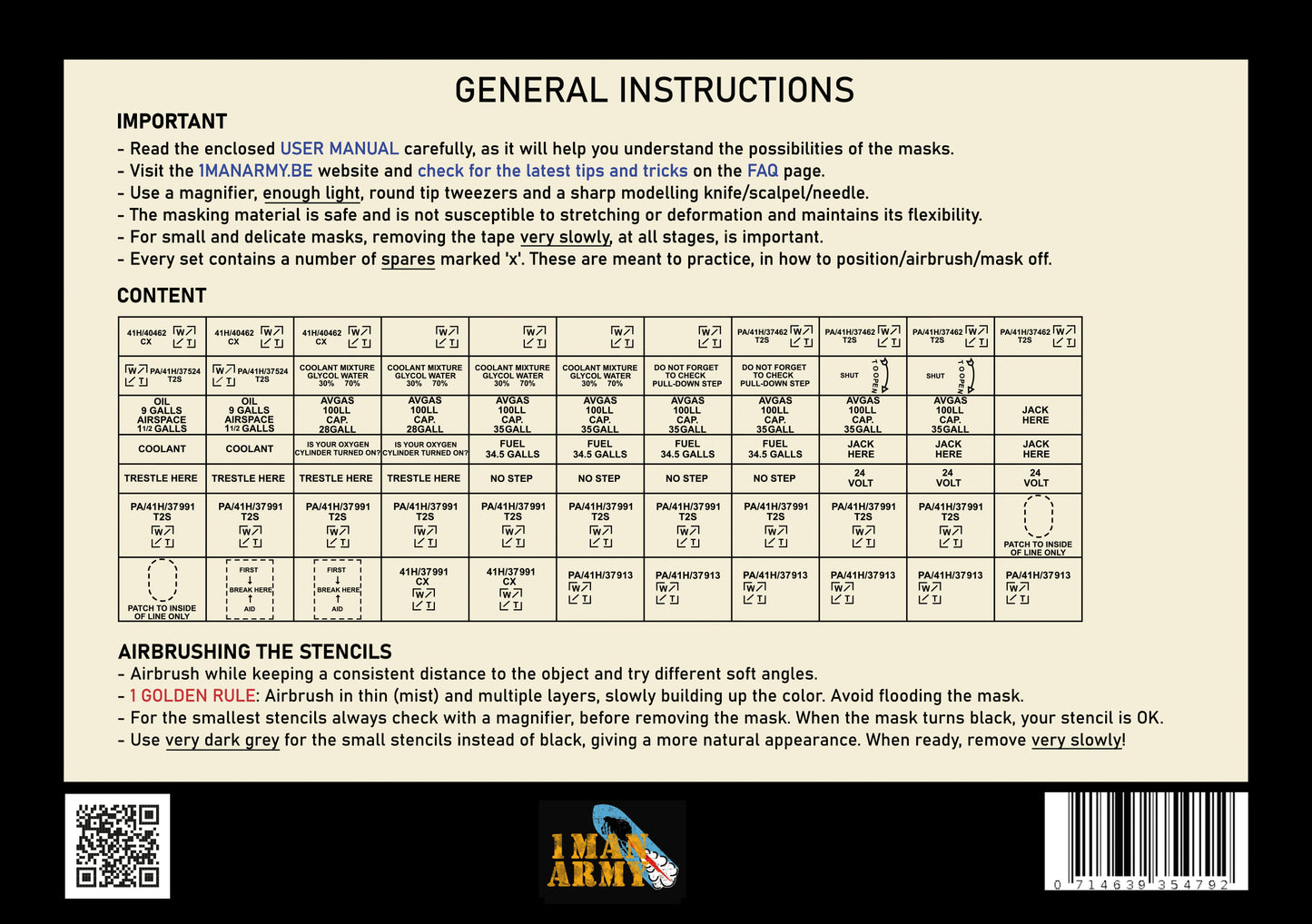 Generic Stencils Hurricane MKI/II - 1/48 Scale