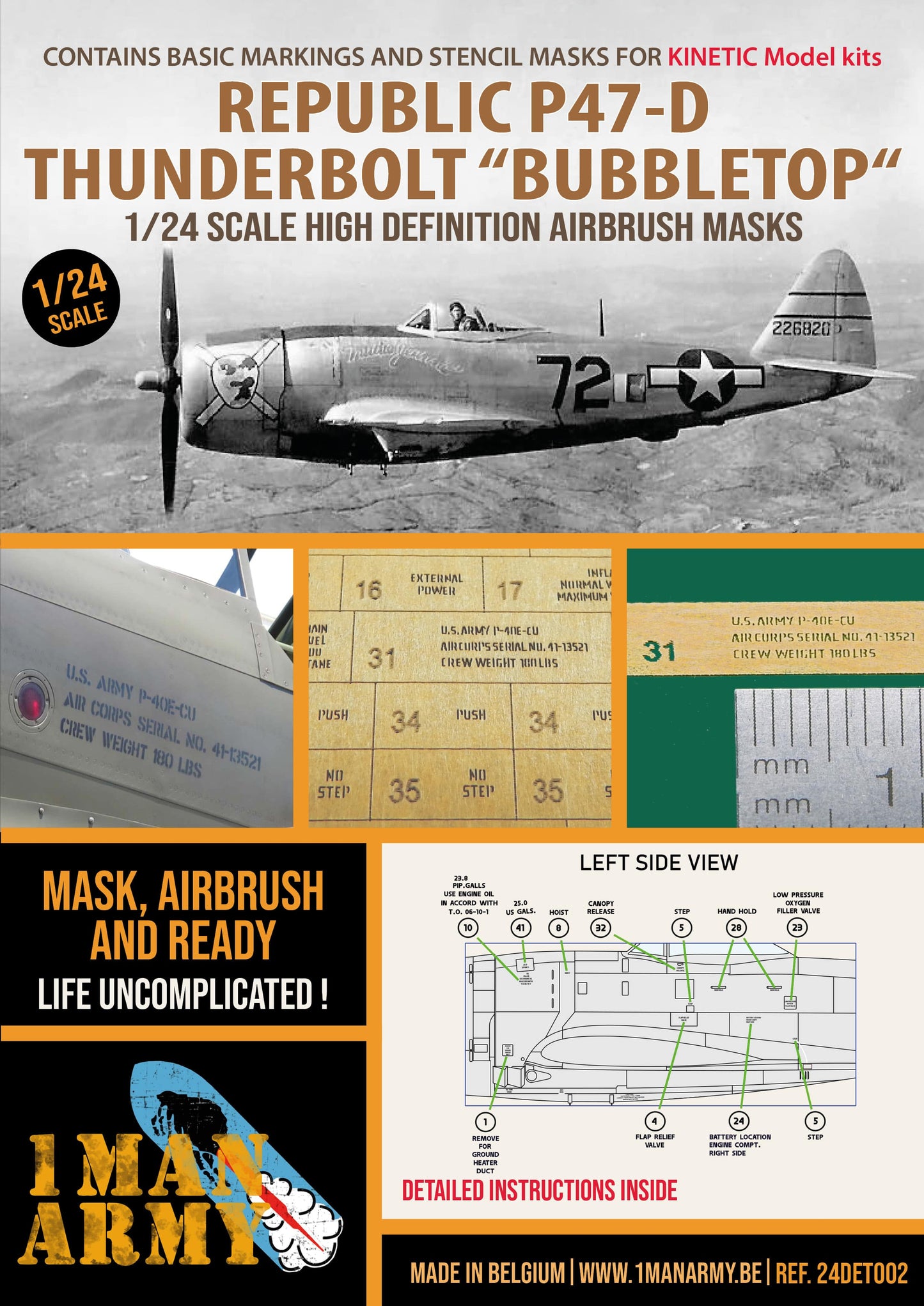 Republic P-47D Thunderbolt 'Bubble Top' (Kinetic)