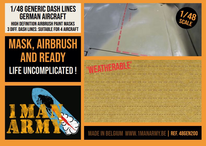 Generic Dash Lines  for German Aircrafts - 1/48 Scale