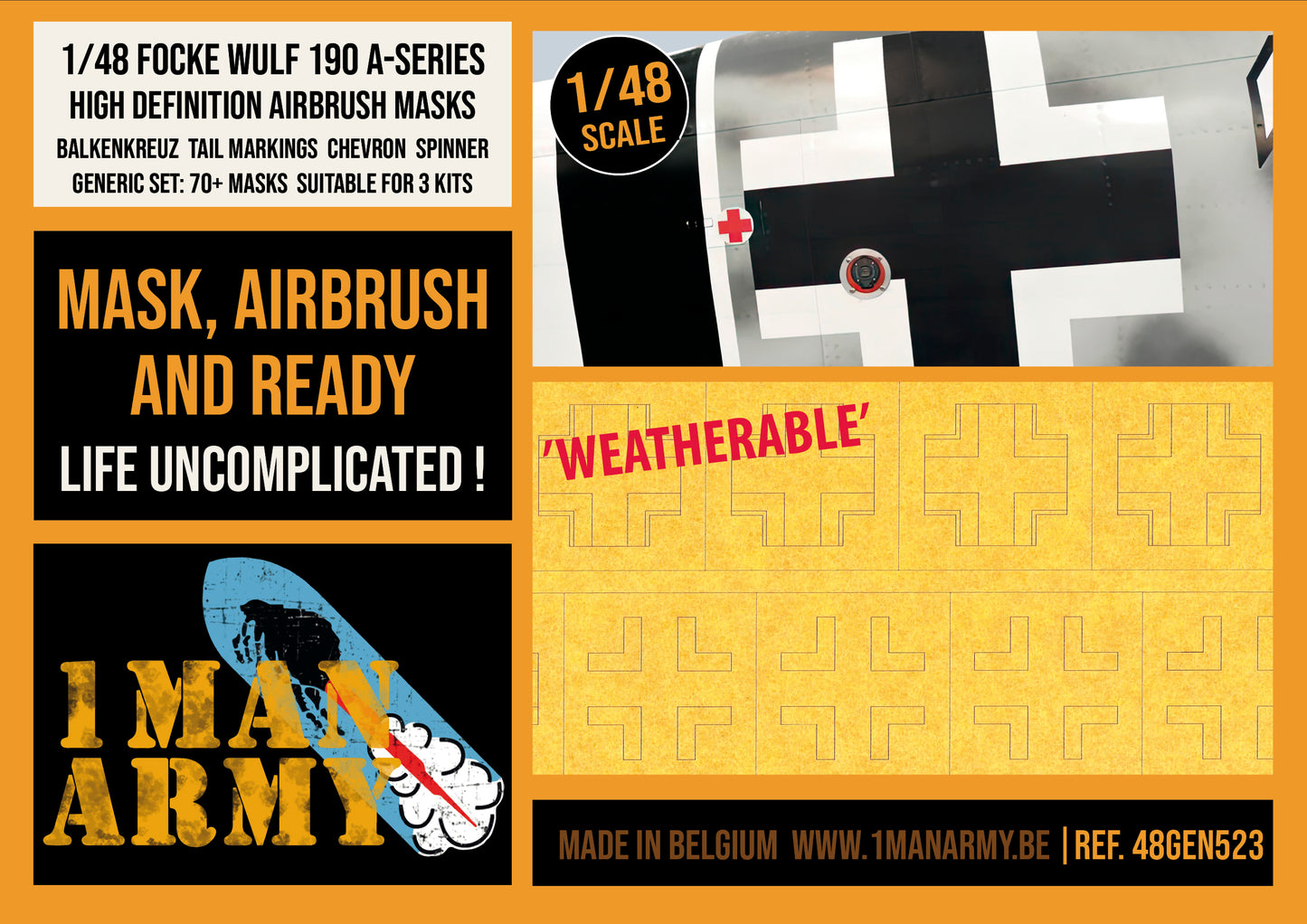 Generic Markings Focke Wulf FW-190 A-Series  - 1/48 Scale