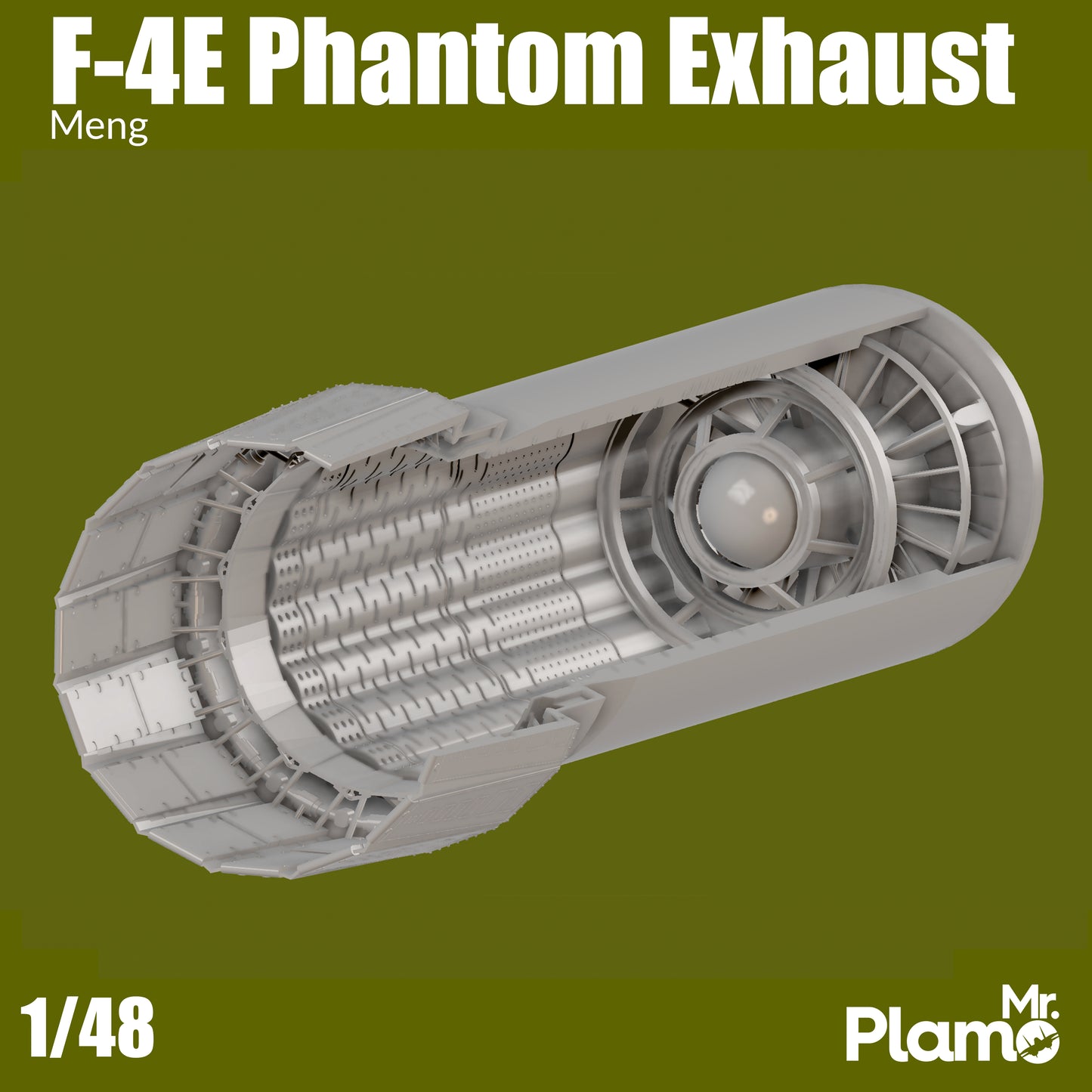 F-4 (E/G/Hellenic/Turkish) Phantom - Exhaust Nozzles + Cans/Burner Rings (Meng) (DIGITAL FILE)