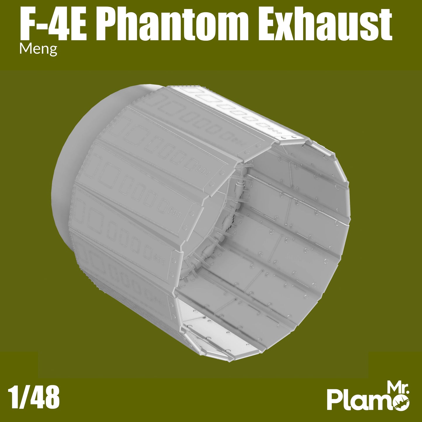 F-4 (E/G/Hellenic/Turkish) Phantom - Exhaust Nozzles + Cans/Burner Rings (Meng) (DIGITAL FILE)
