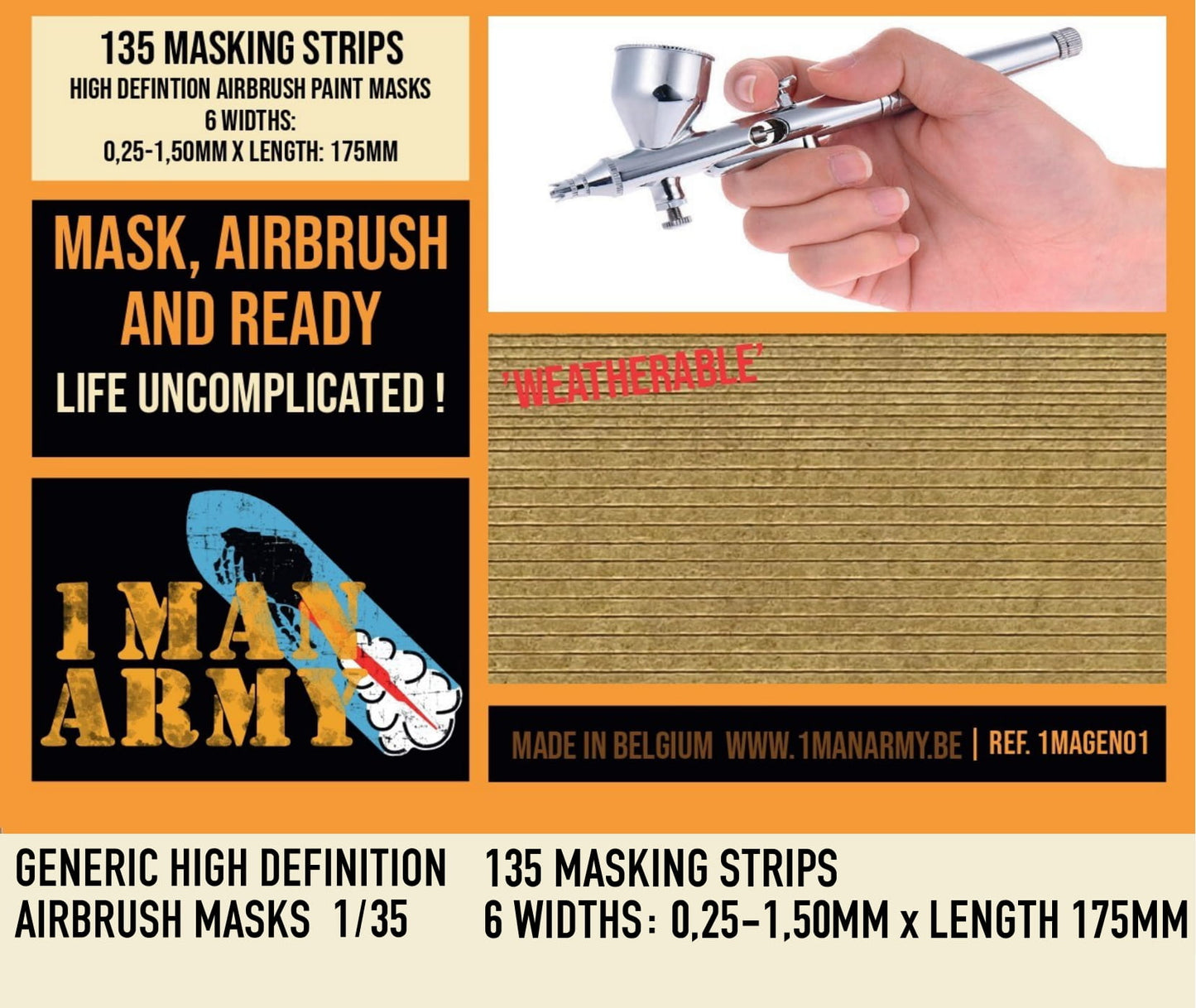 Generic Masking Strips - 6 Widths